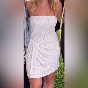 White sequin dress - worn only once!